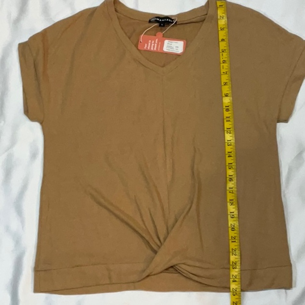 Wantable V-Neck Twist Front Top - Picture 5 of 6